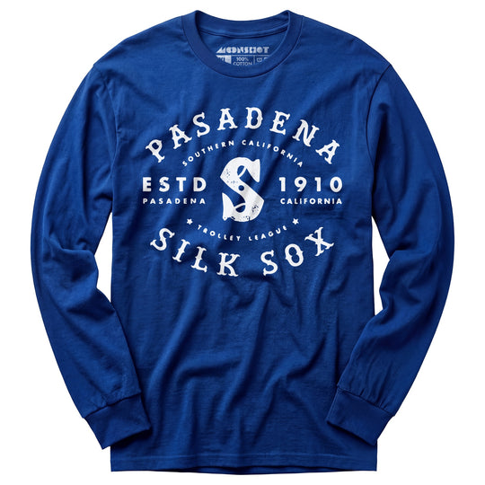 Pasadena Silk Sox - California - Vintage Defunct Baseball Teams - Long Sleeve T-Shirt