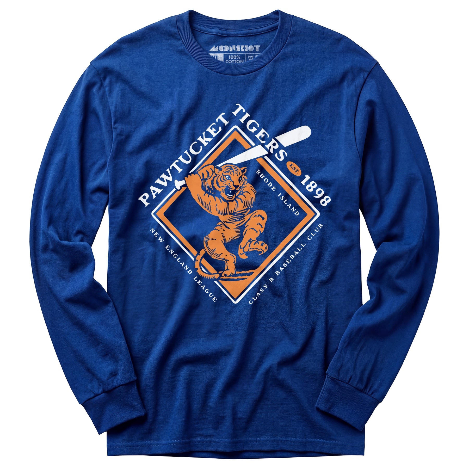 Pawtucket Tigers - Rhode Island - Vintage Defunct Baseball Teams - Long Sleeve T-Shirt