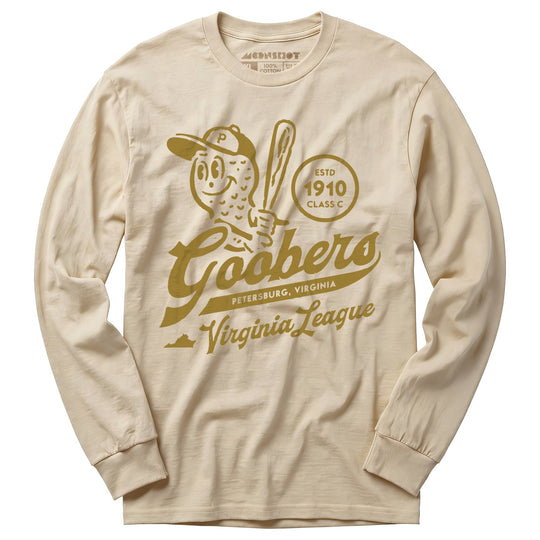 Petersburg Goobers - Virginia - Vintage Defunct Baseball Teams - Long Sleeve T-Shirt