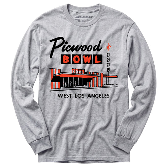 Picwood Bowl - Los Angeles, CA - Vintage Bowling Alley - Long Sleeve T-Shirt