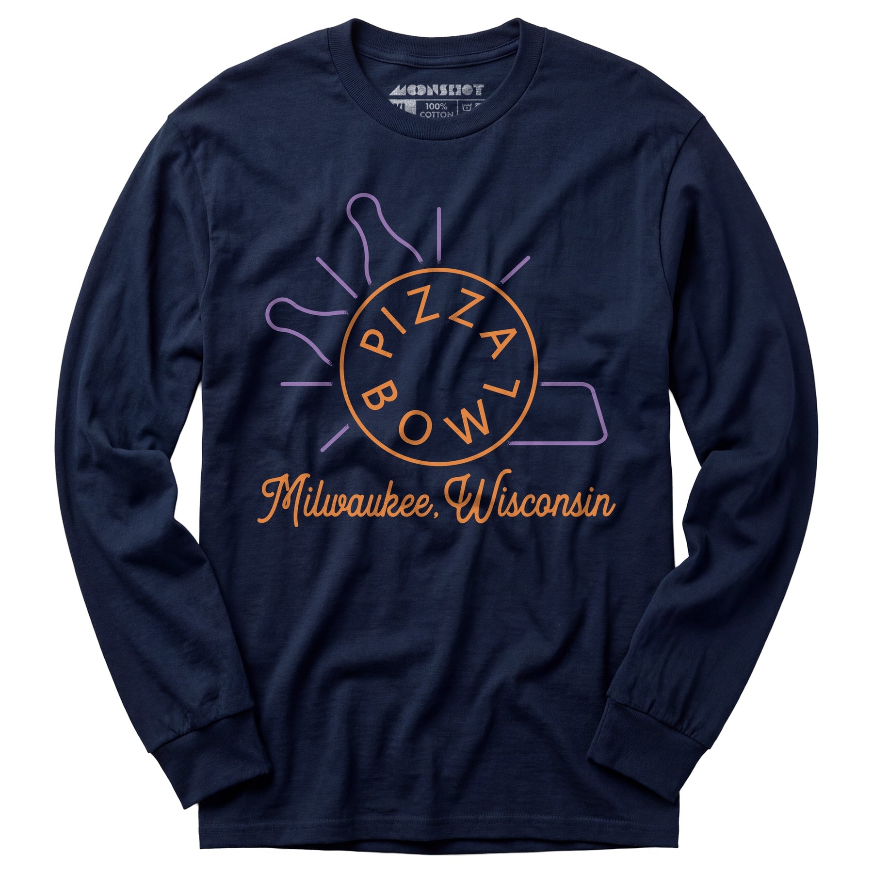 Pizza Bowl Milwaukee Wisconsin - Long Sleeve T-Shirt
