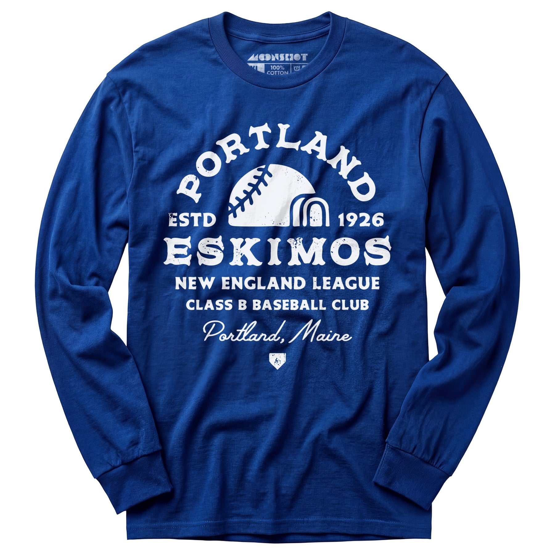 Portland Eskimos - Maine - Vintage Defunct Baseball Teams - Long Sleeve T-Shirt