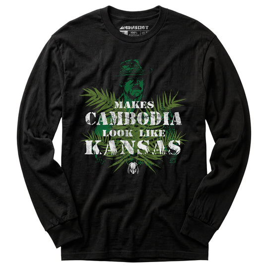 Predator - Makes Cambodia Look Like Kansas - Long Sleeve T-Shirt