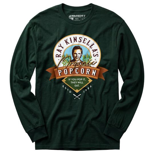 Ray Kinsella's Organic Popcorn - Long Sleeve T-Shirt