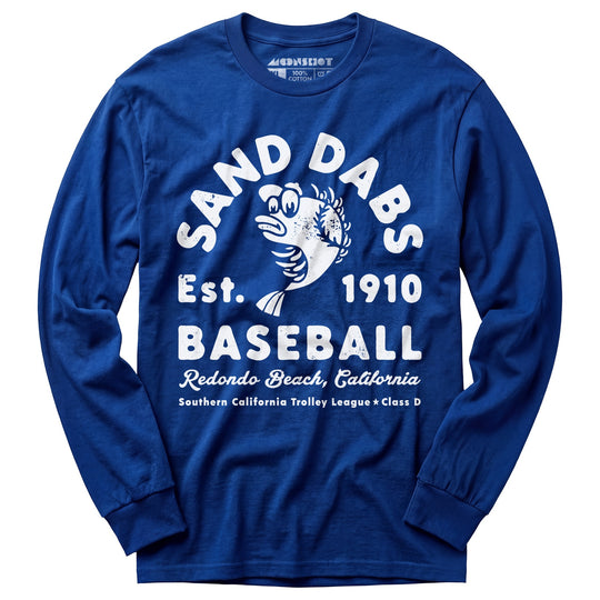 Redondo Beach Sand Dabs - California - Vintage Defunct Baseball Teams - Long Sleeve T-Shirt