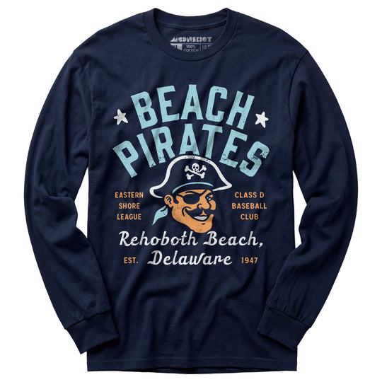 Rehoboth Beach Pirates - Delaware - Vintage Defunct Baseball Teams - Long Sleeve T-Shirt