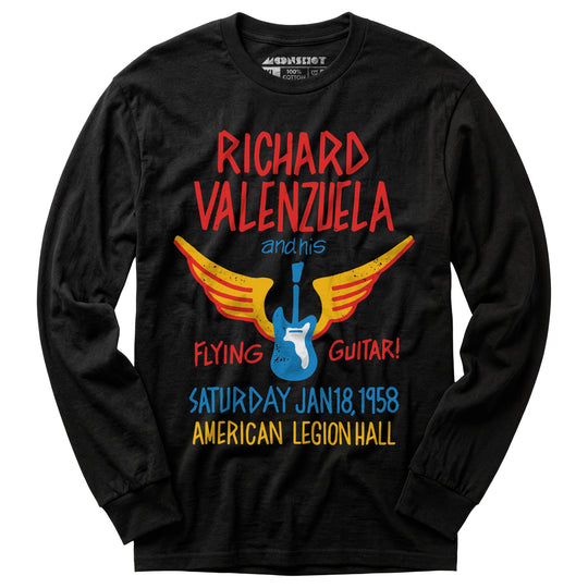 Richard Valenzuela and His Flying Guitar - Long Sleeve T-Shirt