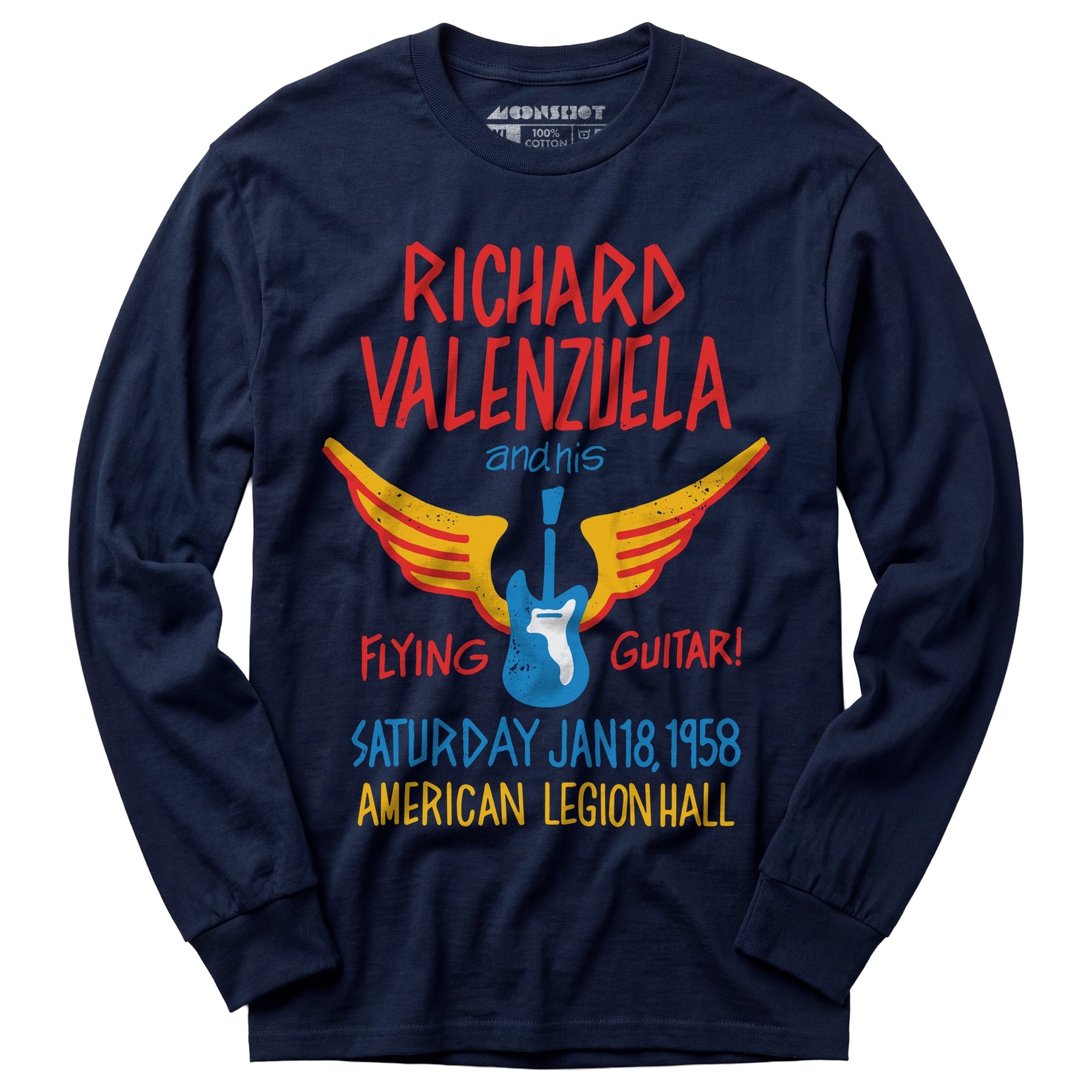 Richard Valenzuela and His Flying Guitar - Long Sleeve T-Shirt