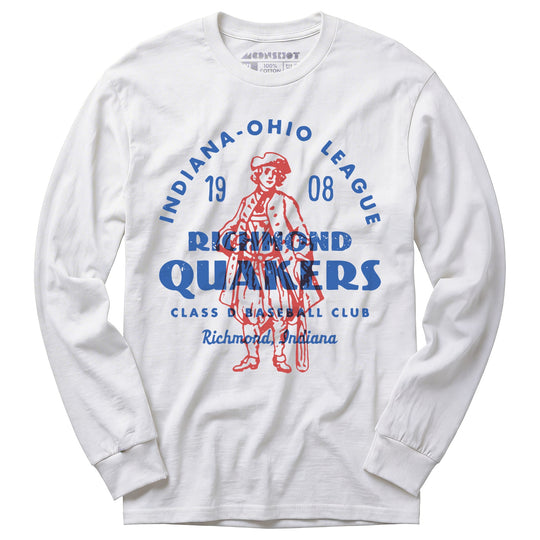 Richmond Quakers - Indiana - Vintage Defunct Baseball Teams - Long Sleeve T-Shirt