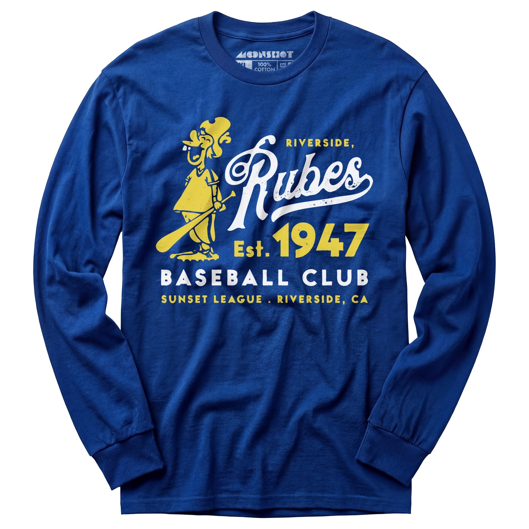 Riverside Rubes - California - Vintage Defunct Baseball Teams - Long Sleeve T-Shirt