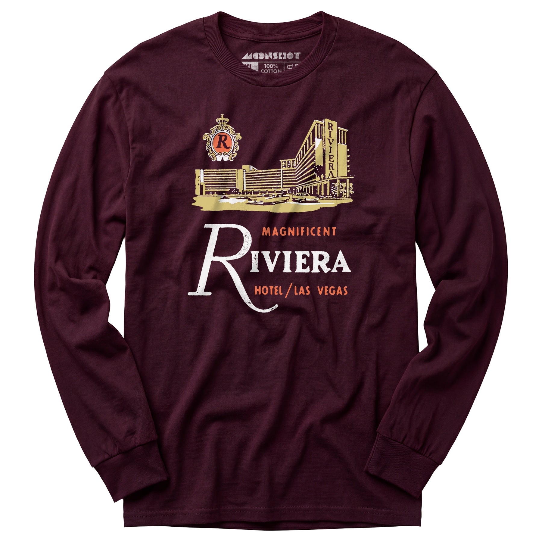 Riviera Hotel v2 - Vintage Las Vegas - Long Sleeve T-Shirt