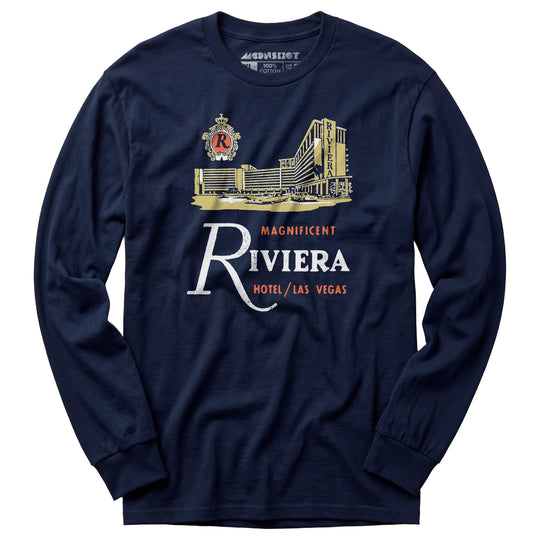 Riviera Hotel v2 - Vintage Las Vegas - Long Sleeve T-Shirt