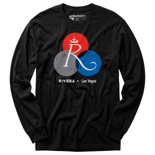 Riviera Hotel v3 - Vintage Las Vegas - Long Sleeve T-Shirt