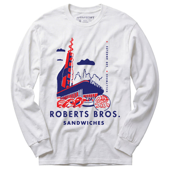 Roberts Bros Sandwiches - Los Angeles, CA - Vintage Restaurant - Long Sleeve T-Shirt