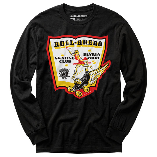 Roll-Arena - Elyria, OH - Vintage Roller Rink - Long Sleeve T-Shirt