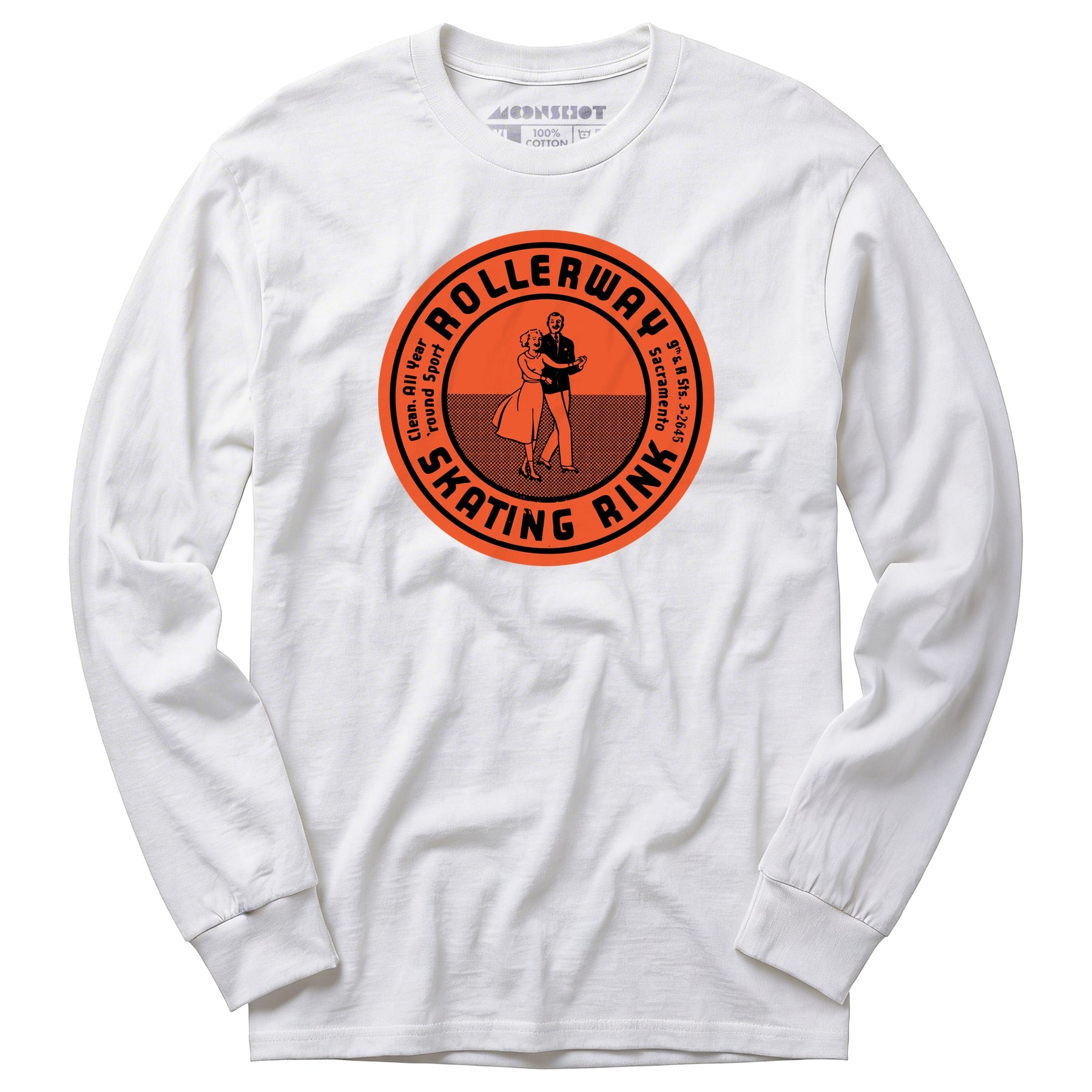 Rollerway - Sacramento, CA - Vintage Roller Rink - Long Sleeve T-Shirt