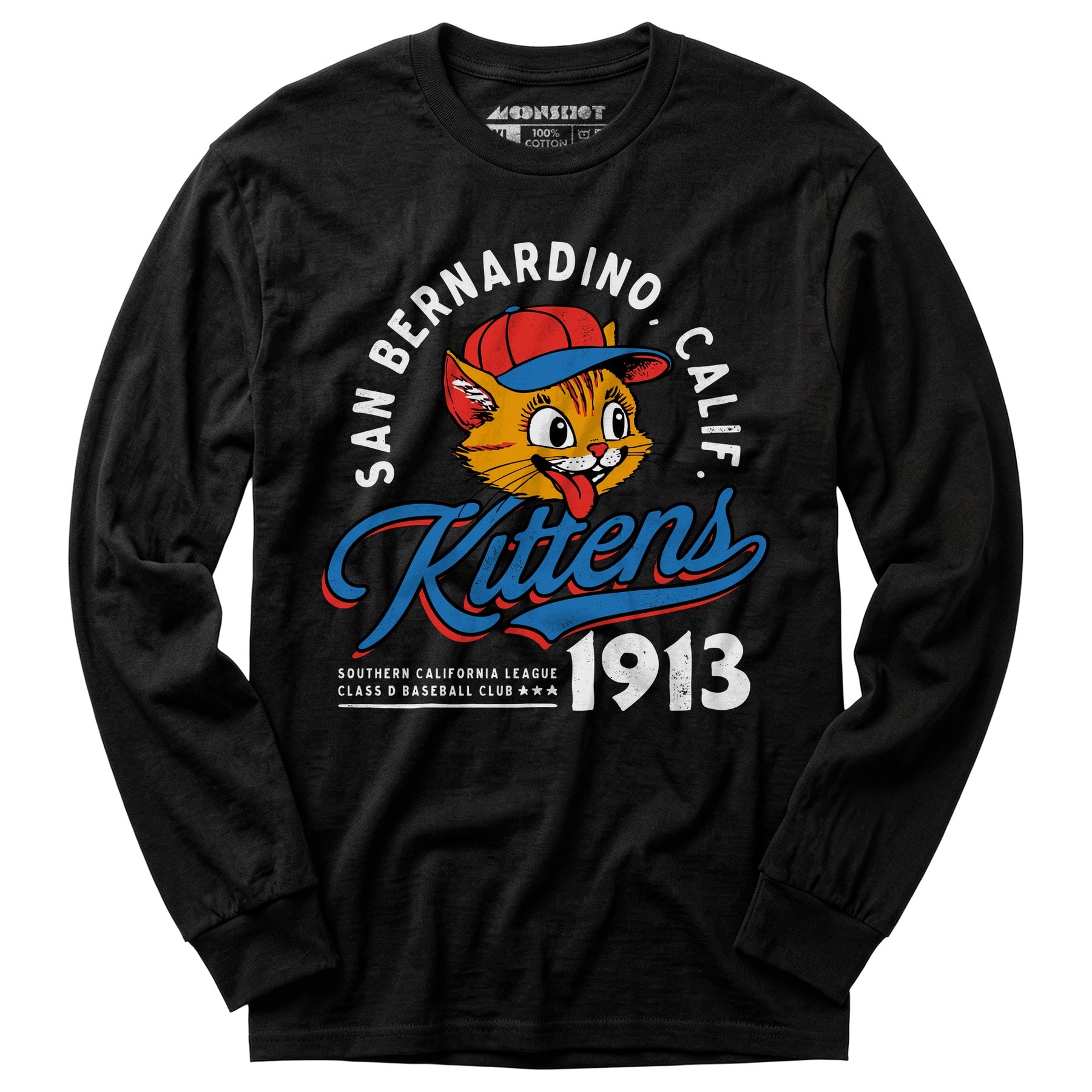 San Bernardino Kittens - California - Vintage Defunct Baseball Teams - Long Sleeve T-Shirt