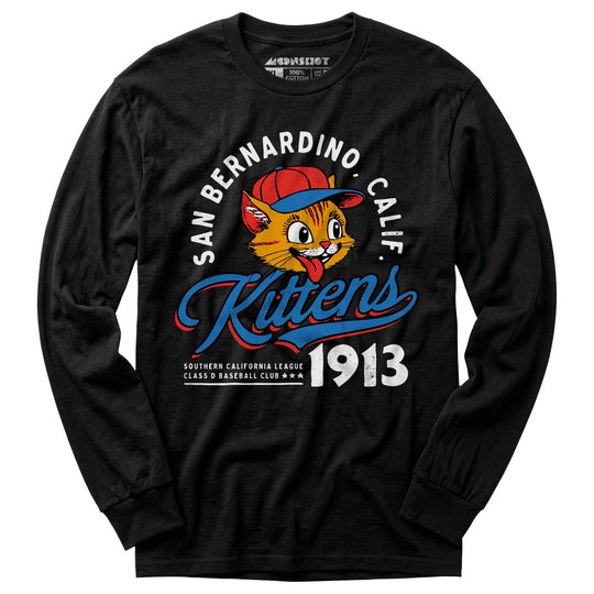 San Bernardino Kittens - California - Vintage Defunct Baseball Teams - Long Sleeve T-Shirt