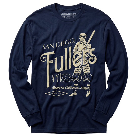 San Diego Fullers - California - Vintage Defunct Baseball Teams - Long Sleeve T-Shirt