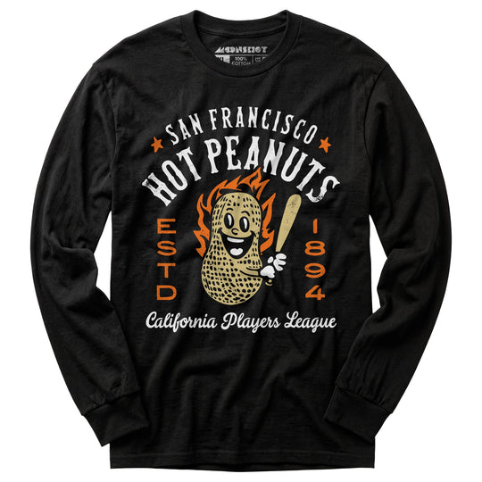 San Francisco Hot Peanuts - California - Vintage Defunct Baseball Teams - Long Sleeve T-Shirt