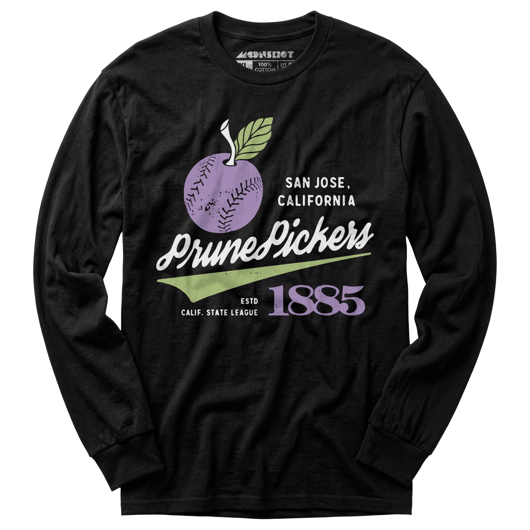 San Jose Prune Pickers - California - Vintage Defunct Baseball Teams - Long Sleeve T-Shirt