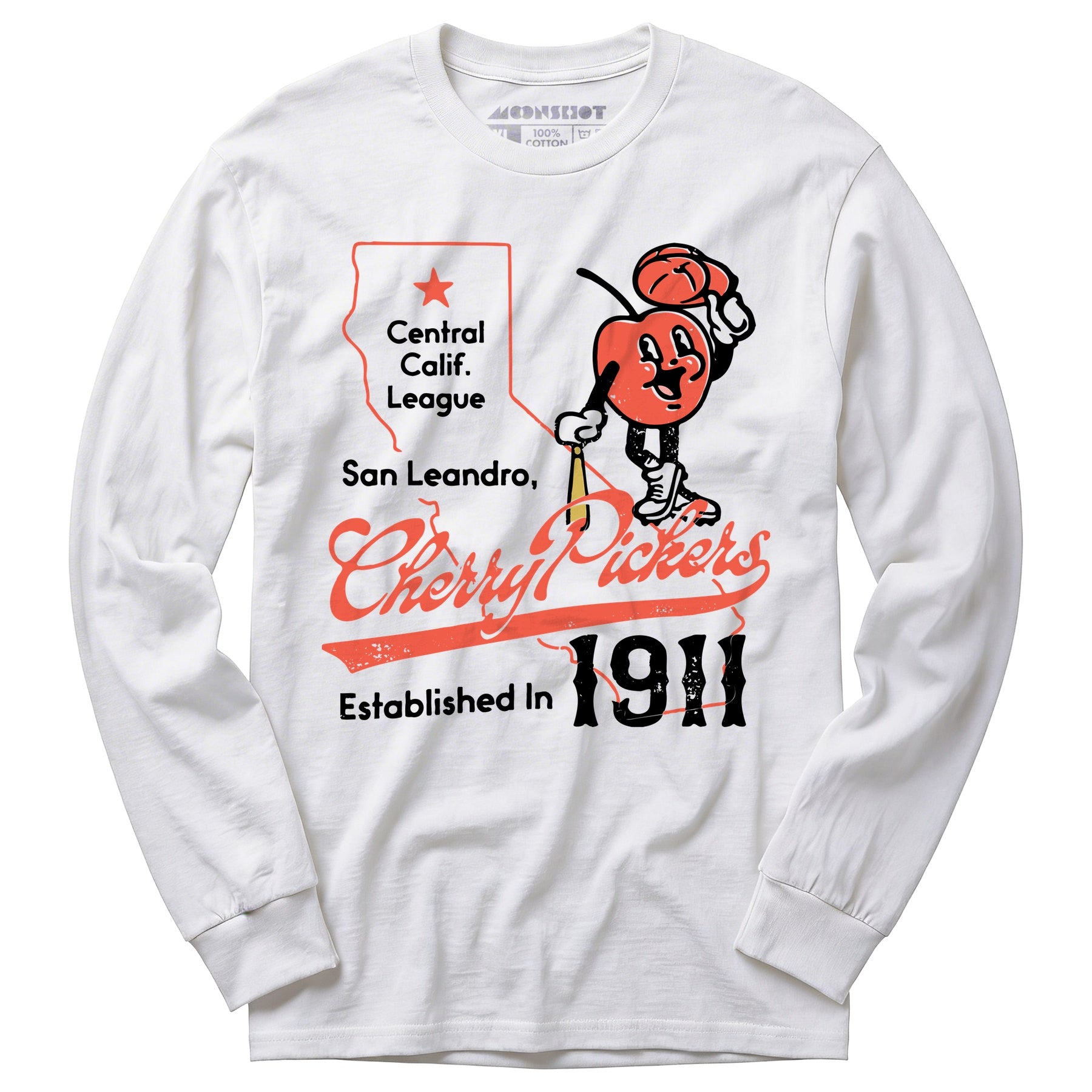 San Leandro Cherry Pickers - California - Vintage Defunct Baseball Teams - Long Sleeve T-Shirt
