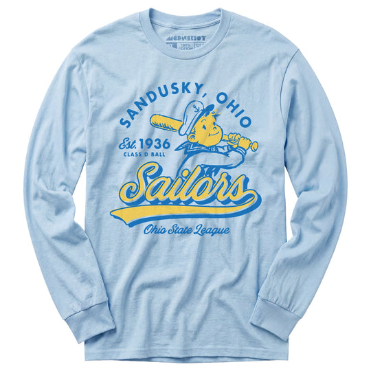 Sandusky Sailors - Ohio - Vintage Defunct Baseball Teams - Long Sleeve T-Shirt