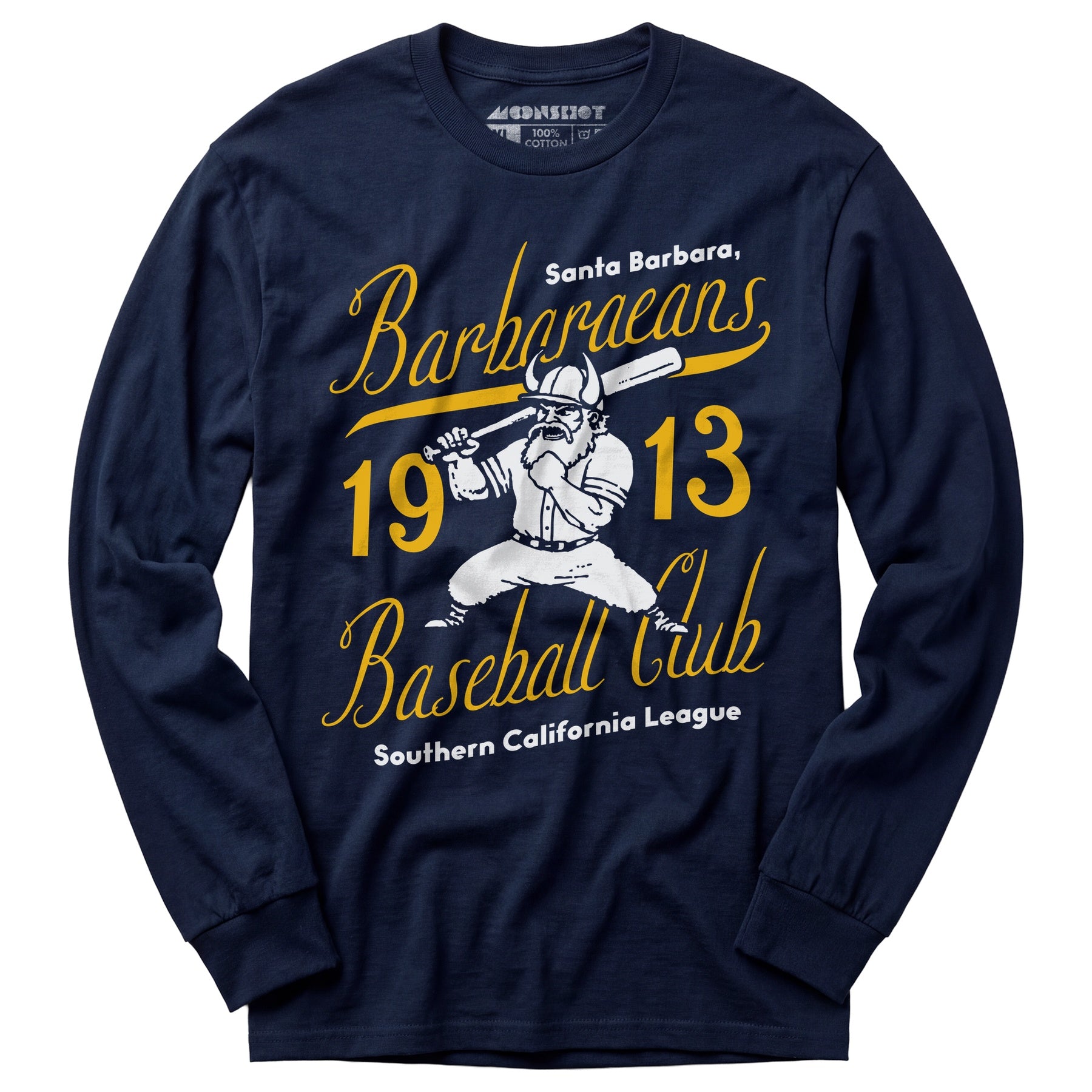 Santa Barbara Barbaraeans - California - Vintage Defunct Baseball Teams - Long Sleeve T-Shirt