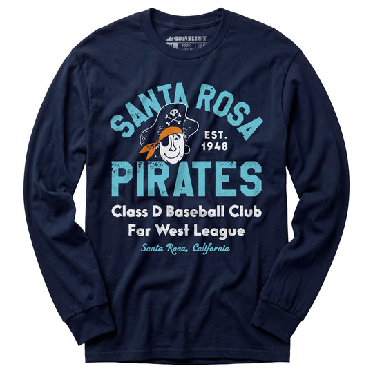 Santa Rosa Pirates - California - Vintage Defunct Baseball Teams - Long Sleeve T-Shirt