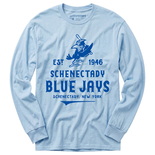 Schenectady Blue Jays - New York - Vintage Defunct Baseball Teams - Long Sleeve T-Shirt
