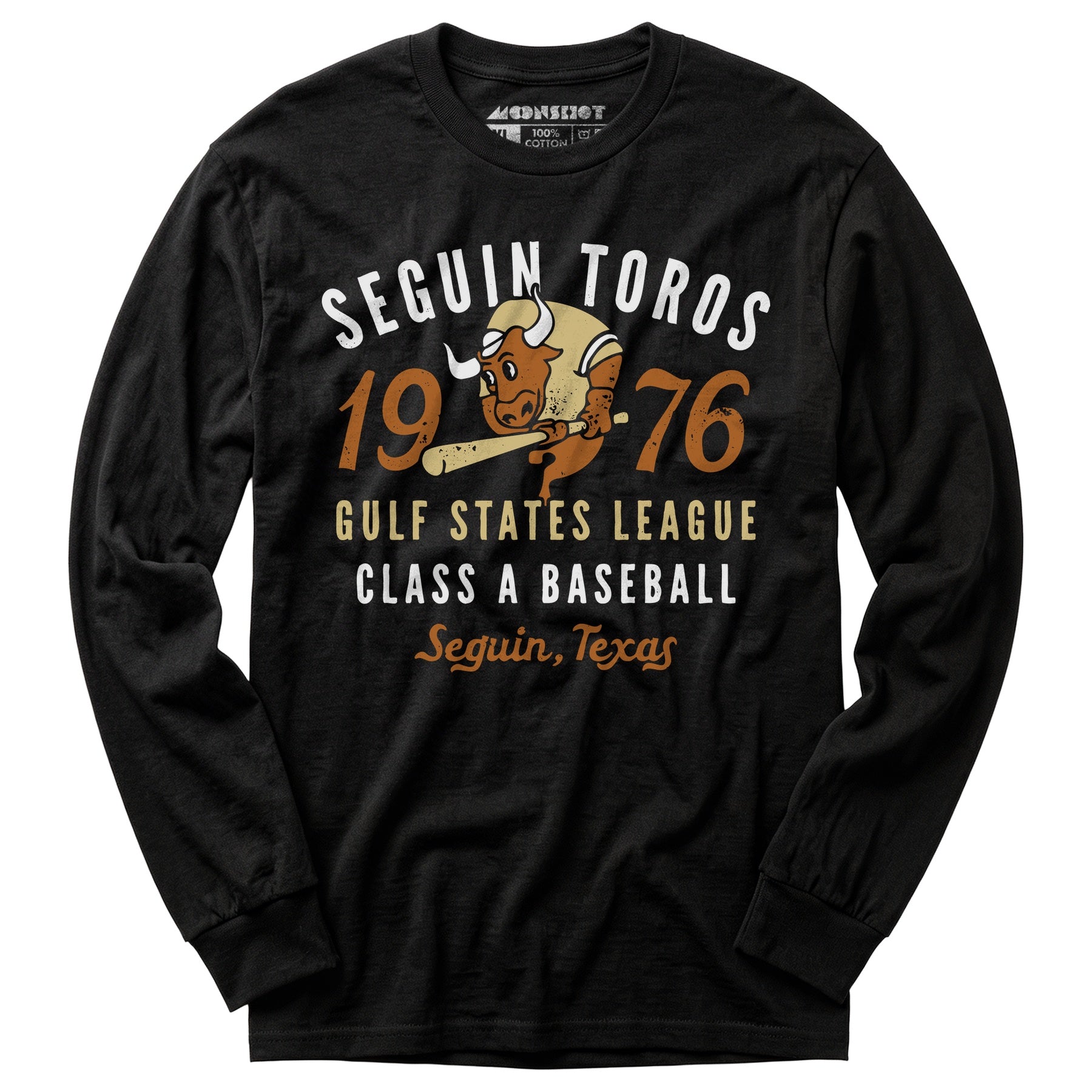 Seguin Toros - Texas - Vintage Defunct Baseball Teams - Long Sleeve T-Shirt