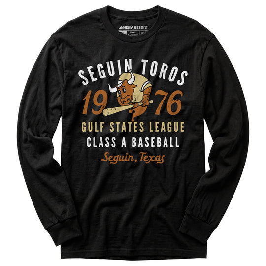 Seguin Toros - Texas - Vintage Defunct Baseball Teams - Long Sleeve T-Shirt