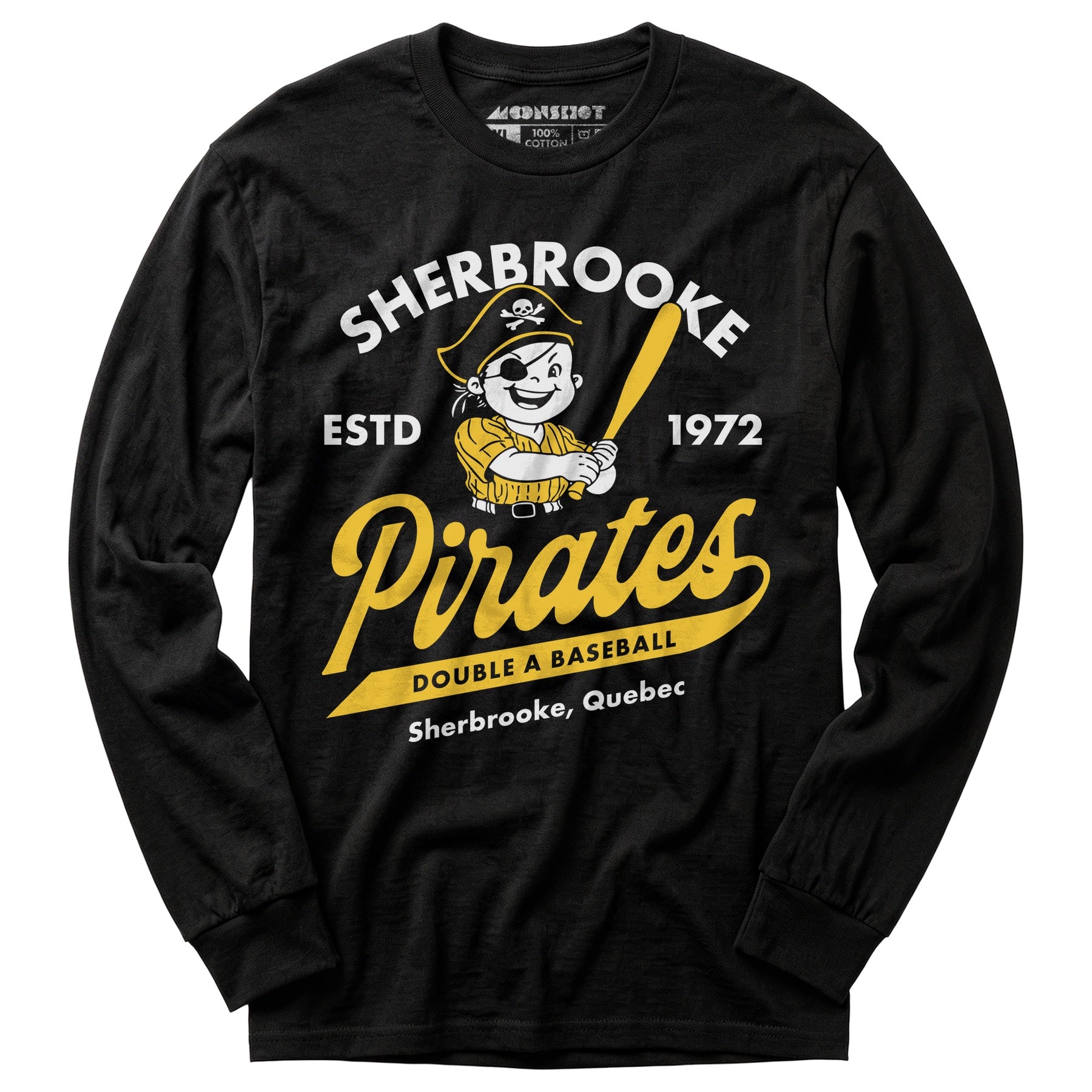 Sherbrooke Pirates - Quebec - Vintage Defunct Baseball Teams - Long Sleeve T-Shirt