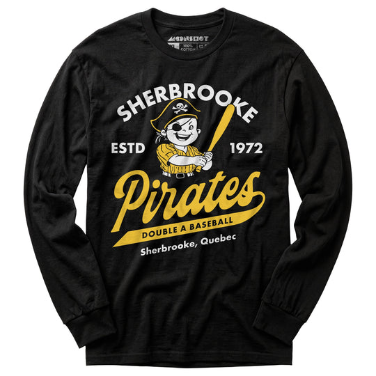 Sherbrooke Pirates - Quebec - Vintage Defunct Baseball Teams - Long Sleeve T-Shirt