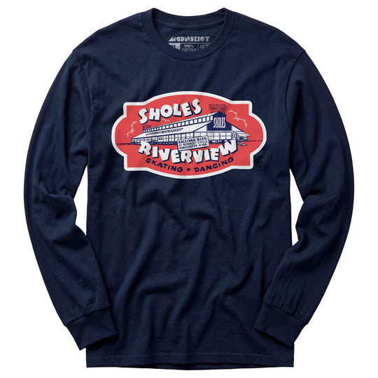Sholes Riverview - Dorchester, MA - Vintage Roller Rink - Long Sleeve T-Shirt