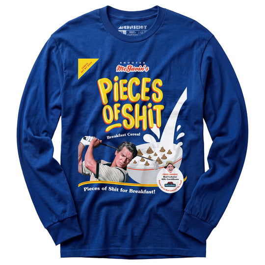 Shooter McGavin's Pieces of Shit Breakfast Cereal - Long Sleeve T-Shirt