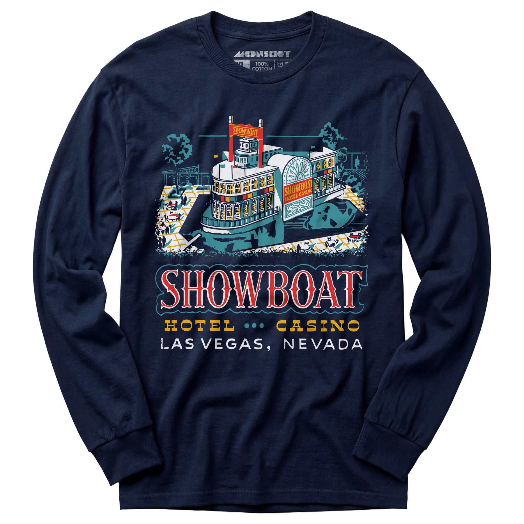 Showboat Hotel & Casino v2 - Vintage Las Vegas - Long Sleeve T-Shirt