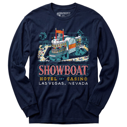 Showboat Hotel & Casino v2 - Vintage Las Vegas - Long Sleeve T-Shirt