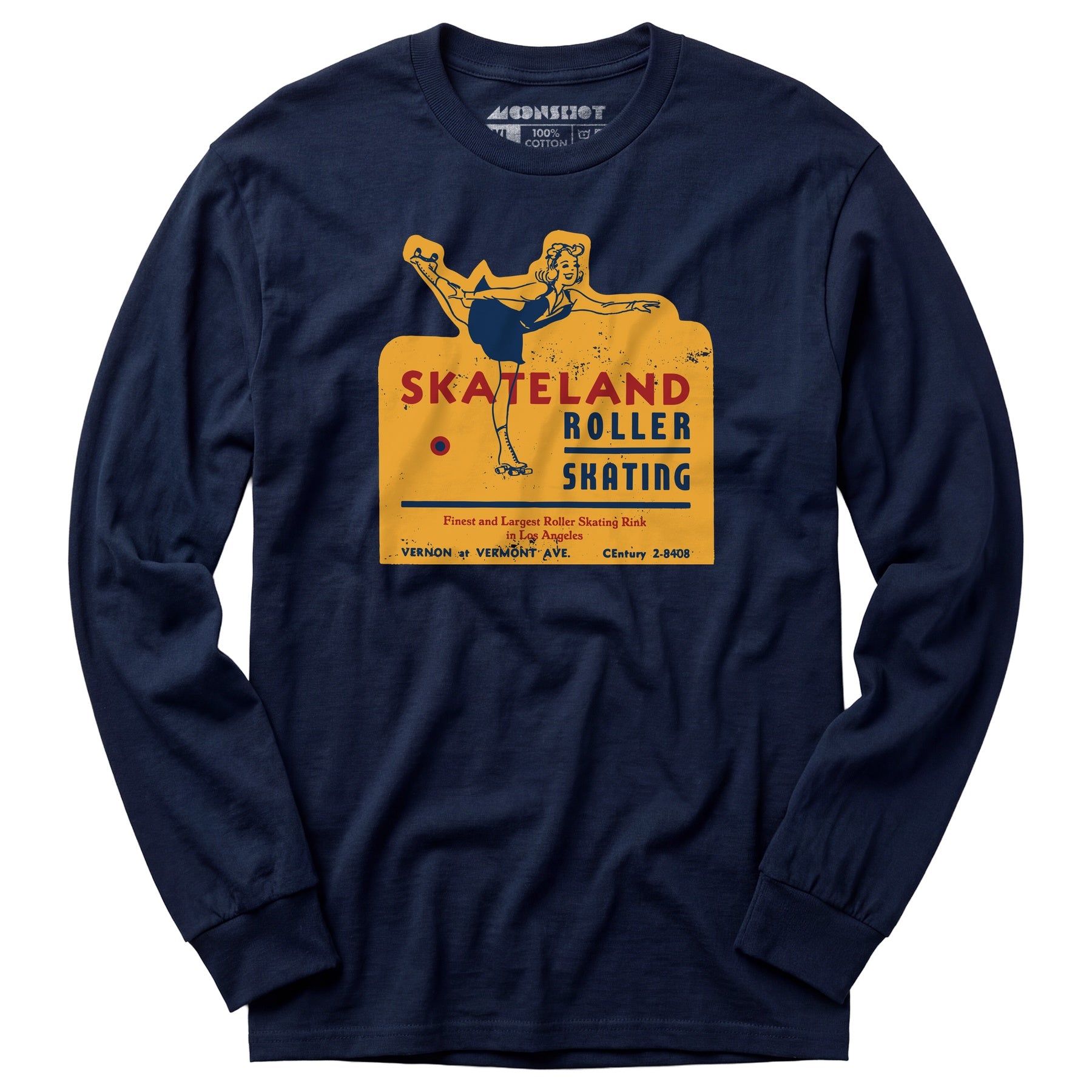 Skateland - Los Angeles, CA - Vintage Roller Rink - Long Sleeve T-Shirt
