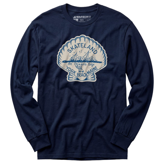 Skateland - York Beach, ME - Vintage Roller Rink - Long Sleeve T-Shirt