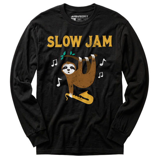 Slow Jam Sloth - Long Sleeve T-Shirt