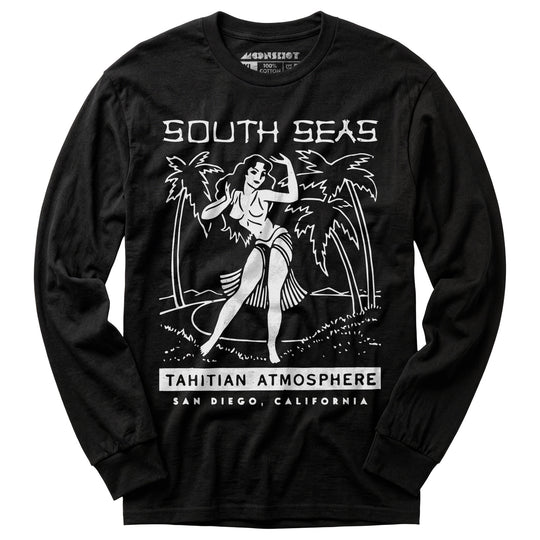 South Seas - San Diego, CA - Vintage Tiki Bar - Long Sleeve T-Shirt