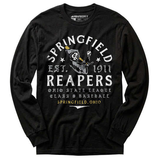 Springfield Reapers - Ohio - Vintage Defunct Baseball Teams - Long Sleeve T-Shirt