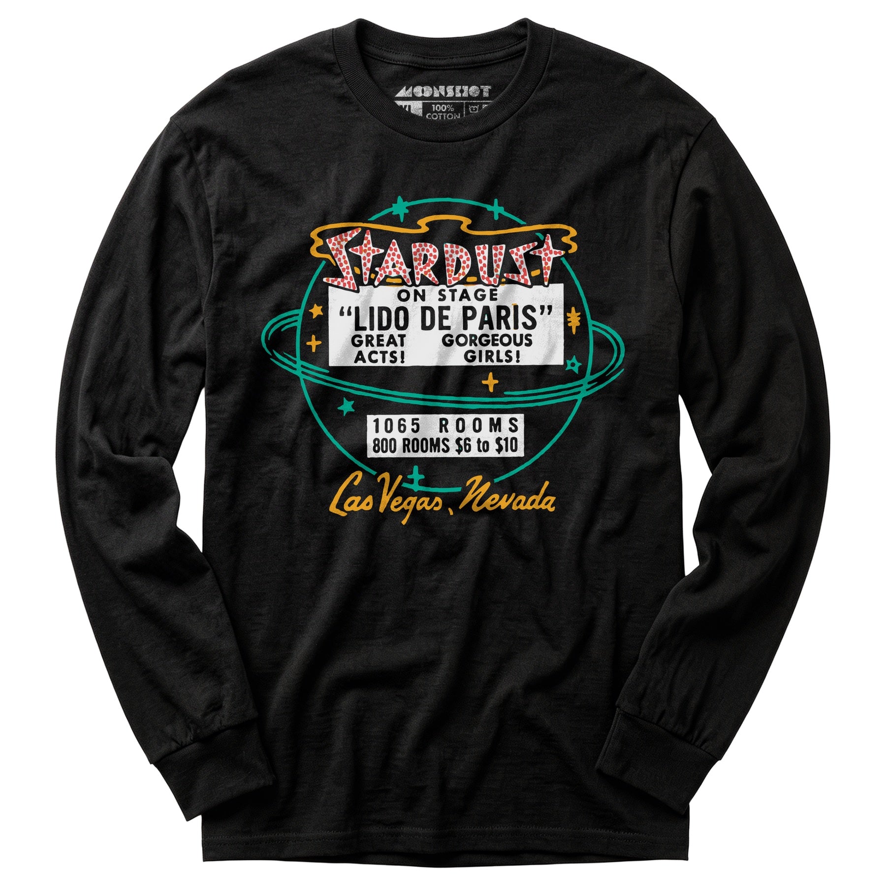 Stardust Lido De Paris - Vintage Las Vegas - Long Sleeve T-Shirt
