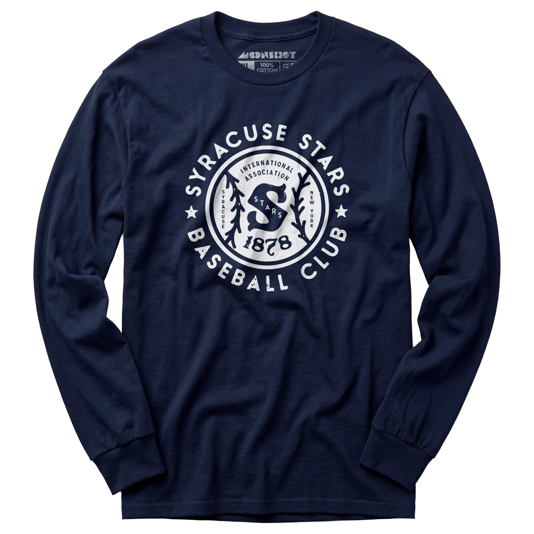 Syracuse Stars - New York - Vintage Defunct Baseball Teams - Long Sleeve T-Shirt