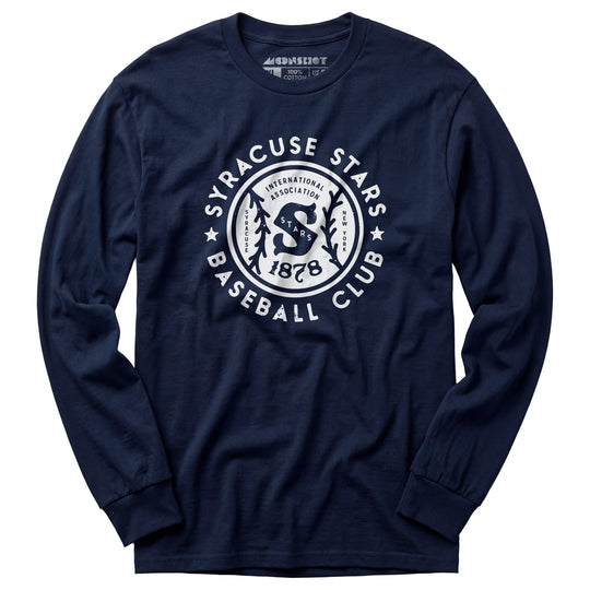 Syracuse Stars - New York - Vintage Defunct Baseball Teams - Long Sleeve T-Shirt