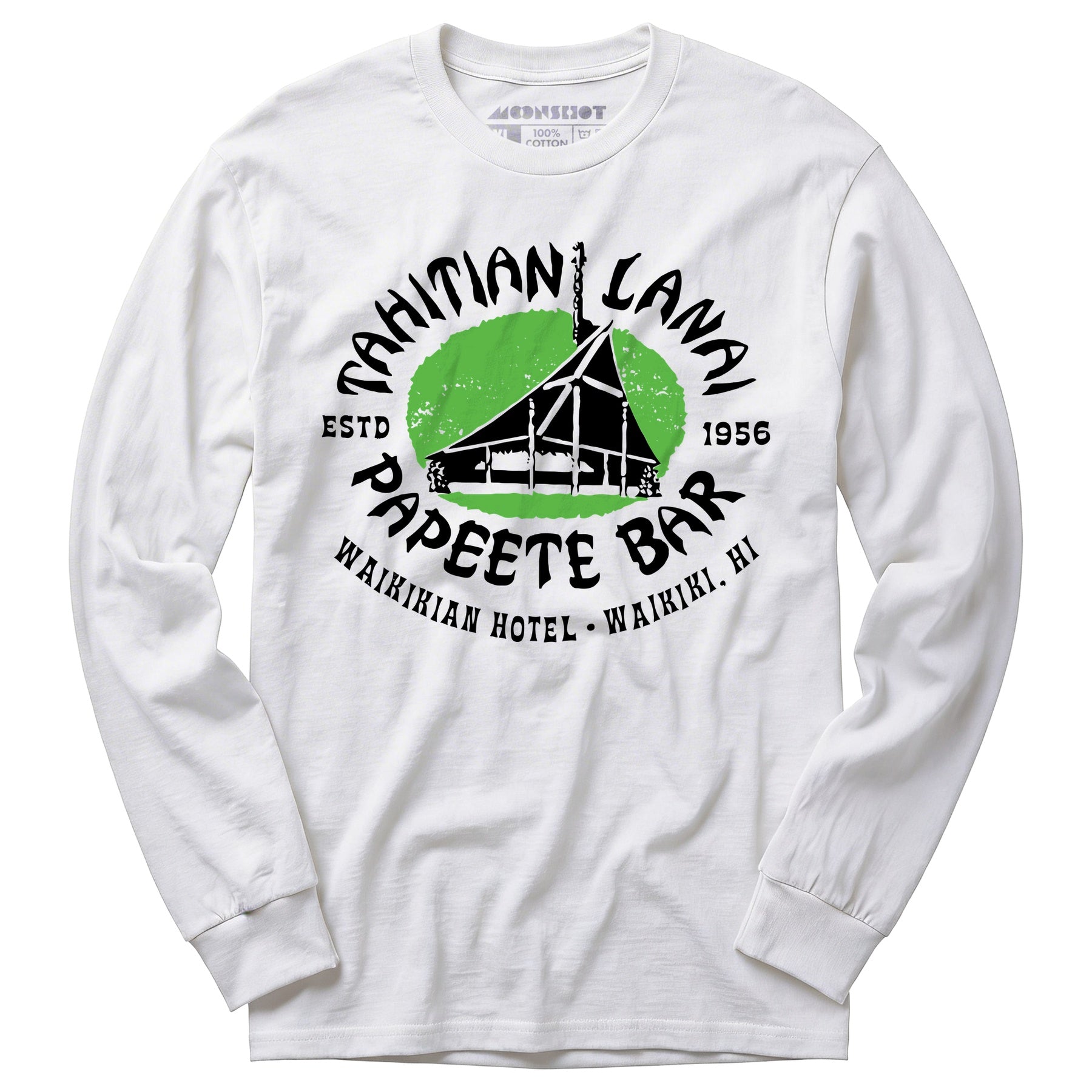 Tahitian Lanai Papeete Bar - Waikiki, HI - Vintage Tiki Bar - Long Sleeve T-Shirt