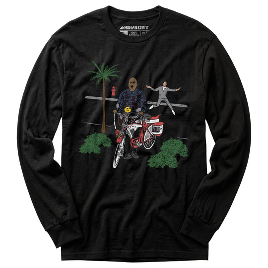 That's My Bike, Punk! Deebo + Pee-Wee Parody Mashup - Long Sleeve T-Shirt