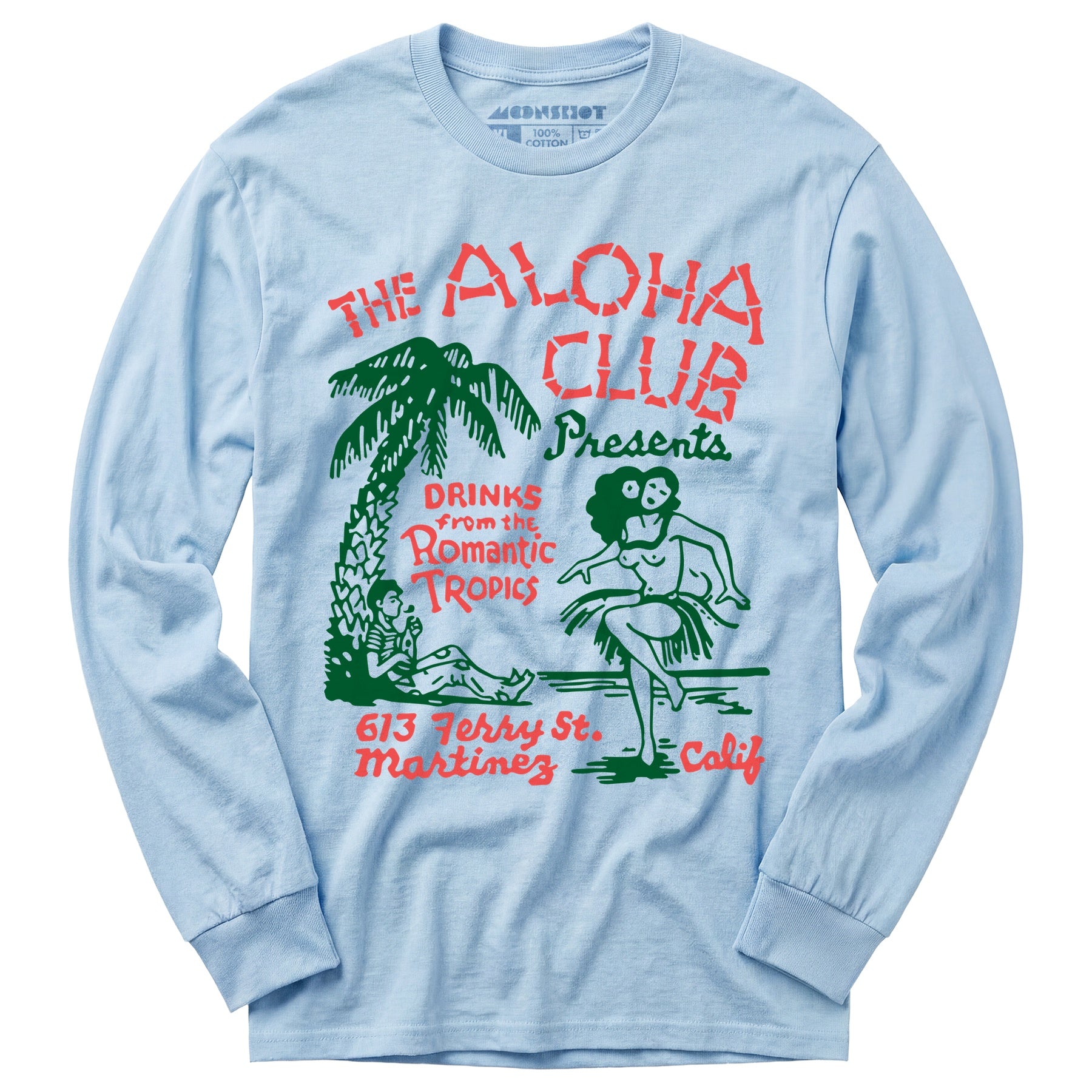 The Aloha Club - Martinez, CA - Vintage Tiki Bar - Long Sleeve T-Shirt