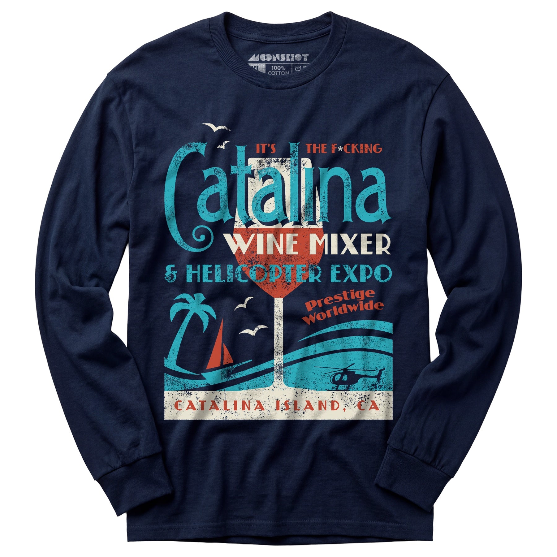 The Catalina Wine Mixer & Helicopter Expo - Long Sleeve T-Shirt